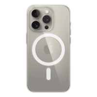 Apple Polycarbonate Back Cover for Apple iPhone 15 Pro (MagSafe Charging Support, Clear)