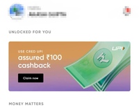 CRED : FREE ₹100 Cashback