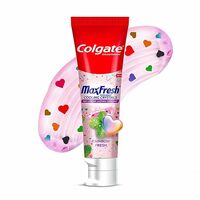 Colgate MaxFresh Rainbow Fresh Gel Toothpaste, with Heart Shaped Cooling Crystals, Triple Mint Flavour, and Ultrafreeze Technology for Intense Freshness, 100g