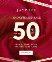 Jaypore End Of Season Sale - Up to 50% Off & More Sitewide
