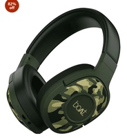 boAt Rockerz 558 Bluetooth Wireless Over Ear Headphones with Mic Upto 20 Hours Playback, 50MM Drivers, Soft Padded Ear Cushions and Physical Noise Isolation(Army Green)