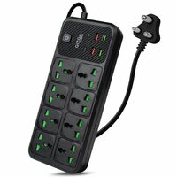 GIZGA essentials Power Extension Board with 8 Universal Sockets + 4 USB & 2 Type-C Ports at ₹844 on Amazon