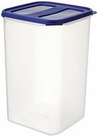 Amazon Brand - Solimo Square Modular Plastic Container, 7.5 Litres, Blue