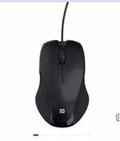 Portronics Toad 101Wired Optical Mouse with 1200 DPI, Plug & Play, Hi-Optical Tracking, 1.25M Cable Length, 30 Million Click Life(Black) (POR-1800)