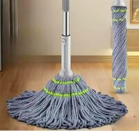 Microfiber Twist Mop for Floor Cleaning, Squeeze Twist Mop Stick, Durable Dust Easy to Use Floor Cleaner, Effective for Hardwood, Tile, and Laminate gfkj (G-Grey