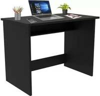 Case Plus Modern Simple Study Desk Sturdy Small Desks for Small Spaces Engineered Wood Engineered Wood Computer Desk  (Modular, Finish Color - BLACK, DIY(Do-It-Yourself))