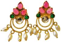 Gold Plated Pearl Earrings For women  @254