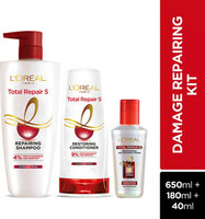 L'Oréal Paris Total Repair 5 Shampoo 650ml + Conditioner 175ml + Serum 40ml  (3 Items in the set)