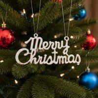 Silver Merry Christmas Decoration | Special You
