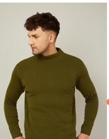 Kvetoo Men Solid Full-Sleeve Sweater