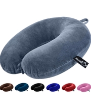 Billebon Premium Neck Pillow for Travelling Airplane Travel Pillow Comfortable Head Rest Neck Holder Pillow (Grey) 