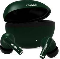 TRIGGR Ultrabuds N5 with Latest BT v6.0, 40Hr Playtime, 13mm Dynamic Drivers, Rich Bass Bluetooth  (Jungle Green, True Wireless)