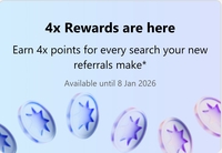 Refer & Earn Microsoft Rewards you earn upto 7500 points per month