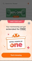 Swiggy one membership extended for free - USER SPECIFIC