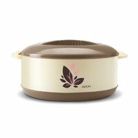 MILTON Orchid 850 Inner Steel Casserole, 790 ml, Light Brown | PU Insulated | BPA Free |Odour Proof | Food Grade | Easy to Carry | Easy to Store | Ideal for Chapatti | Roti | Curd Maker