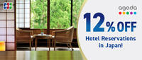 AGODA: 12% Off Hotel Reservations in Japan & 6% off across other international locations using RuPay JCB Cards
