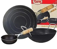 Pure Iron Cookware Combo (Tawa + Kadai + Tadka Pan) | Traditional Cooking Set