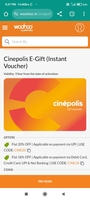 Cinépolis E-Gift Voucher Woohoo