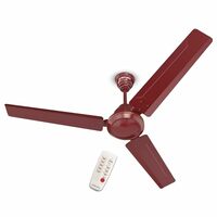 Bajaj Frore Turbo BLDC 1200 MM 5 Star Rated Ceiling Fans For Home | BEE Stars Rated Energy Efficient Ceiling Fan | Aluminium Motor | 2 Years Warranty  Red Walnut