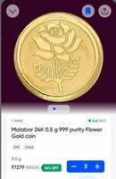 Malabar 1Gm 24k Gold Coin @ 12990₹, using Swiggy HDFC CC+ Free Cash || Pincode Specific 