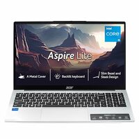 acer Aspire Lite, 12th gen, Intel Core i5-12450H Processor, 16 GB, 512GB, Full HD IPS, 15.6"/39.62 cm, Windows 11 Home, MSO, Pure Silver, 1.70 kg, AL15-52H, Backlit Keyboard