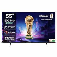 Hisense 139 cm (55 inches) E7Q PRO Series 4K Ultra HD Smart QLED TV 55E7Q PRO (Charcoal Grey)