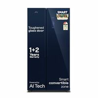 (lowest price -Triple loot offer)Godrej 600L 3Star refrigerator | 1+2 Year Additional Warranty | Smart Convertible Zones | Toughened Glass Door | Frost Free Inverter Side By Side Refrigerator (2025 Model)