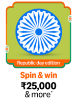 Republic day spin and win, unlock rewards/lucky draws