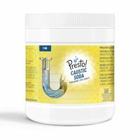 Amazon Brand - Presto! Caustic Soda Powder | 1 Kg | 98% Pure | Powerful Pipe & Drain Cleaner | Tough Stain Remover | Industrial Use