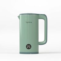 Lifelong Electric Kettle 1.6 L | 1350W Kettle with Double Wall & Cool Touch Body | Digital Display & Fast Water Boiling with Auto Shut Off | Stainless Steel | Overheat Protection (Sage Green, LLDEK01)