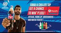Thums Up get upto Rs 100  PhonePe voucher + Match Tickets