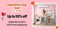 Amazon Appliances Valentine's Day Sale Up To 55% off + Bank Offers (6th 14th Feb)