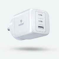 65W GaN Fast Wall Charger, with PD & PPS Support, USB 2C, 1A Port, BIS Certified, Compatible with All iPhones, iPads, MacBooks, laptops, and All Android mobiles (White)