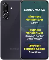 Samsung Galaxy M56 5G Mobile (Black, 8GB RAM, 128GB Storage)| Segment's Slimmest