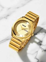 hmt dlx 1578 Gold Analog Watch  - For Men