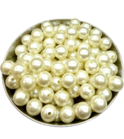 Bazaar : 12mm Off White Pearl Beads – 300pcs (Jewelry & Craft Use)