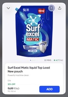 Surf Excel Top load