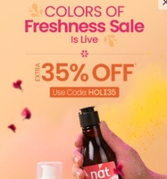Nat Habit Holi Sale – Extra 30% / 35% Off on Natural Beauty & Hair Care Products (Coupon Offer)