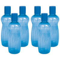 PRINCEWARE  6 Pet Plastic Water Bottle - Blue, Aster, L3021X6 BL