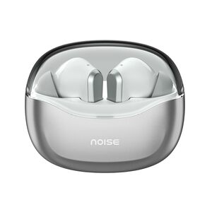 Noise Newly Launched Buds VS601 in Ear Truly Wireless Earbuds with 50H of Playtime, Transparent Case Lid, Quad Mic ENC, Dual Device Pairing, 10Mm Driver, BT V5.3 (Silver Grey)