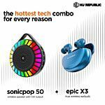 Pack of 2 Bass and Pop With Wireless Earbuds & Bluetooth Speaker