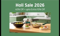 The Indus Valley Holi Sale 2026 – 40% OFF + Extra 10% OFF on Cookware