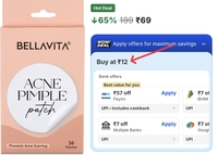 BELLAVITA BELLAVITA Acne Pimple Patch | Prevents Acne Scarring | Heals Acne | Flattens Pimples Overnight | Pack of 36 (100 g)
