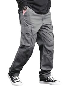 Lymio Cargo for Men || Cotton Cargo Pant || Drawstring Waist Pant (Also Available in Plus Sizes) (46-49)