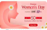 Jiomart - Women's Day Exclusive Offers - Upto 50% Off For Her