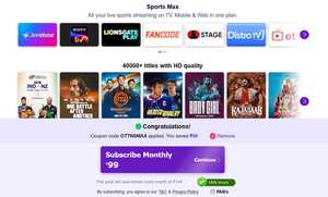 OTTPlay Sports Max Montly Subscription | Watch IND vs NZ T20 Final Live