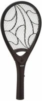 Amazon Brand - Solimo Anti-Mosquito Racquet, Insect Killer Bat with Rechargeable 500 mAh Battery and LED Light, Black
