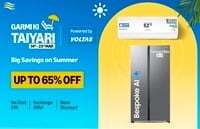 Amazon - Upto 65% - Garmi Ki Taiyari - Aplliances By Brands - Voltas - Lloyd - Daikin & more