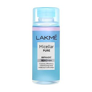 Lakme Biphasic Micellar Face Cleansing Water 100ml | Removes Waterproof Makeup | Oil and Water Formula
