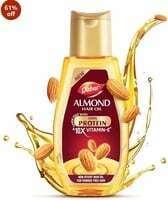Dabur Almond Hair Oil - 500ml | Provides Damage Protection | Non Sticky Formula | For Soft & Shiny Hair | With Almonds, Keratin Protein, Soya Protein & 10X Vitamin E